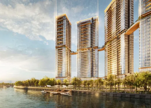 Palm River nhìn từ sông lúc hoàng hôn
